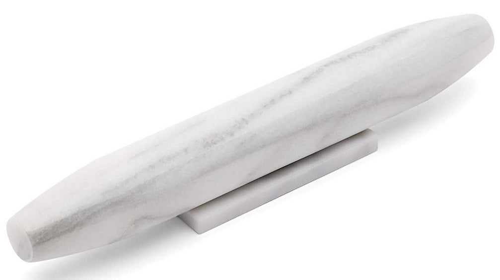 Fox Run Tapered White Marble French Rolling Pin by Kitchen Niche