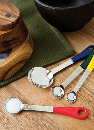 Fox Run Colored Stainless Steel Measuring Spoon Set by Kitchen Niche