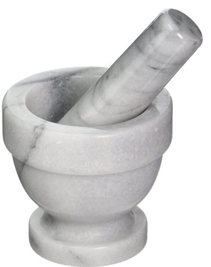 Fox Run White Marble Mortar & Pestle 3-Inch by Kitchen Niche