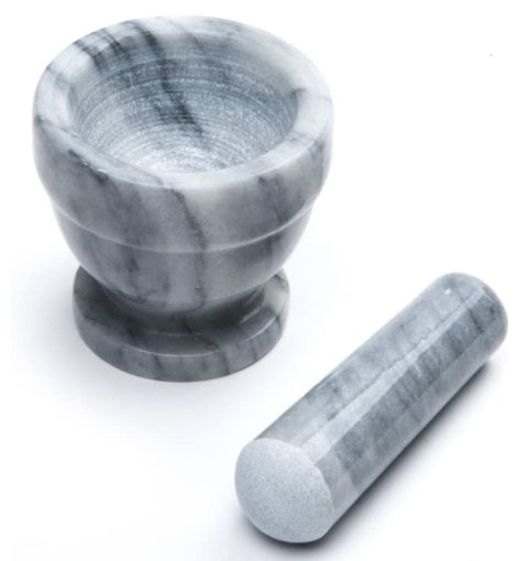 Fox Run White Marble Mortar & Pestle 3-Inch by Kitchen Niche