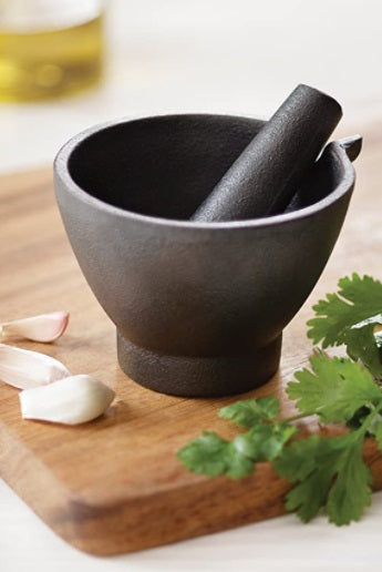 Fox Run Black Cast Iron Mortar & Pestle by Kitchen Niche