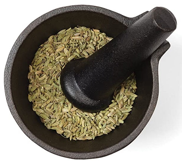 Fox Run Black Cast Iron Mortar & Pestle by Kitchen Niche