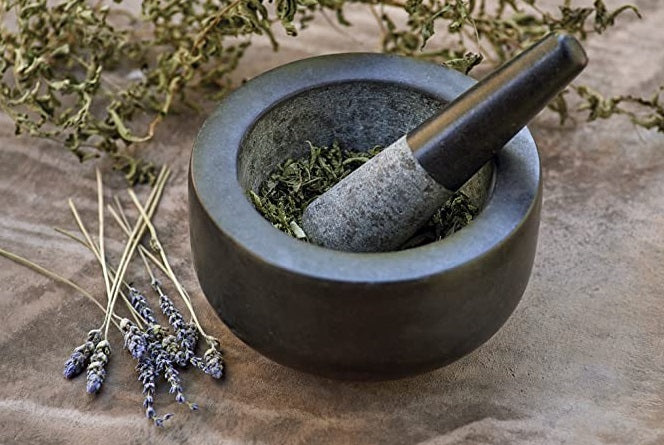 Fox Run Black Granite Mortar & Pestle 7-Inch by Kitchen Niche