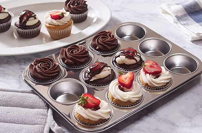 Fox Run Stainless Steel Muffin Pan by Kitchen Niche