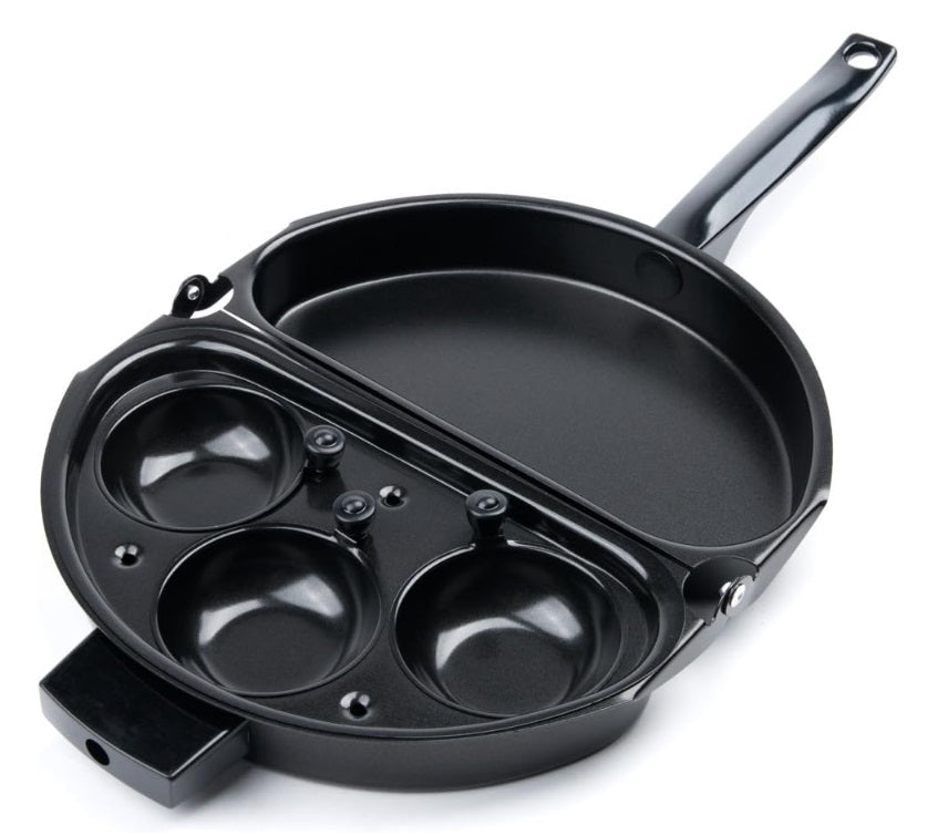 Fox Run Non-Stick Omelet Pan with Egg Poacher by Kitchen Niche