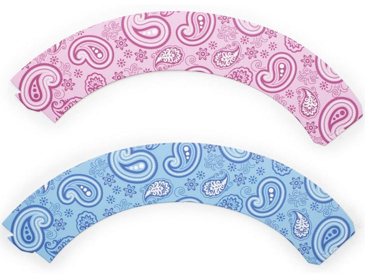 Fox Run Paisley Pink & Blue Cupcake Wrap Set of 12 by Kitchen Niche