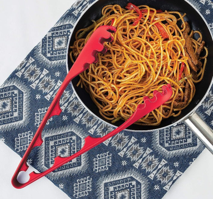 Fox Run 2 in 1 Silicone Pasta Serving Tongs with Measurer by Kitchen Niche