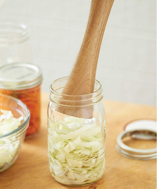 Fox Run Acacia Wood Pickle Packer Sauerkraut Pounder by Kitchen Niche