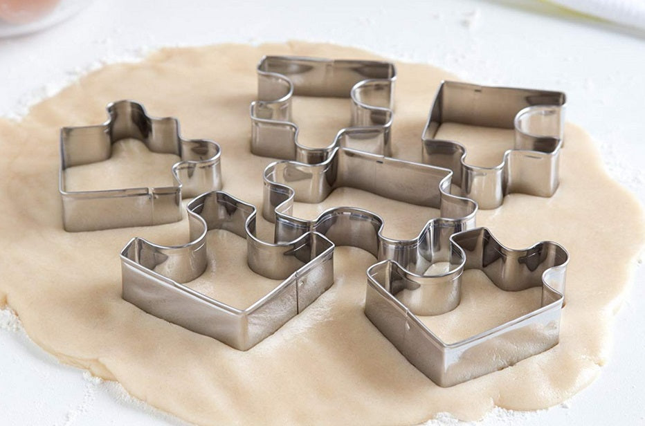 Fox Run Puzzle Pieces Cookie Cutter Set by Kitchen Niche