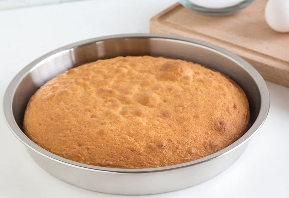 Fox Run Stainless Steel Round Cake Pan 9 Inch by Kitchen Niche