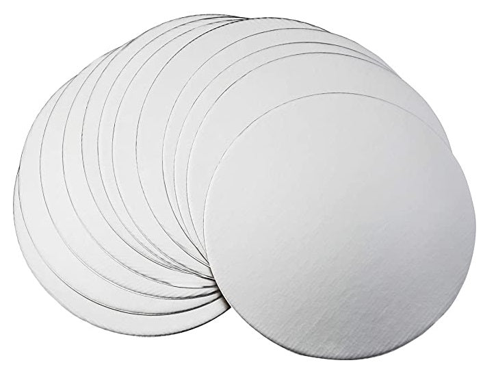 Fox Run Round Silver Cake Base 12" Set of 10 by Kitchen Niche