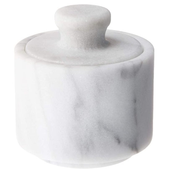 Fox Run White Marble Salt Cellar by Kitchen Niche