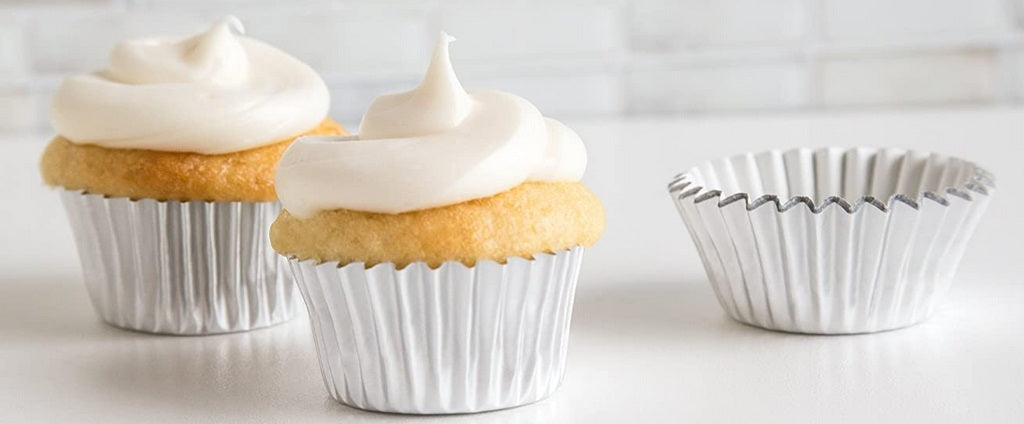 Fox Run Silver Foil Mini Baking Cup Set of 48 by Kitchen Niche