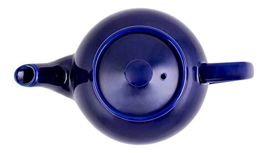Fox Run Blue Ceramic Teapot 6-Cup by Kitchen Niche