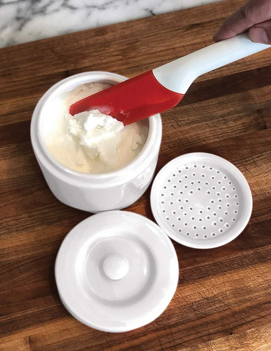 Fox Run White Porcelain Grease Container by Kitchen Niche