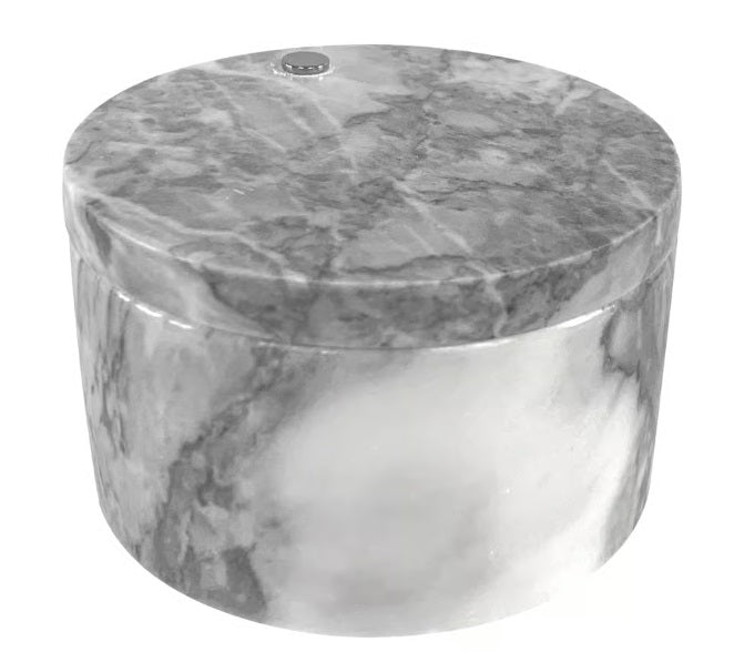 Fox Run White Marble Double Salt Cellar by Kitchen Niche