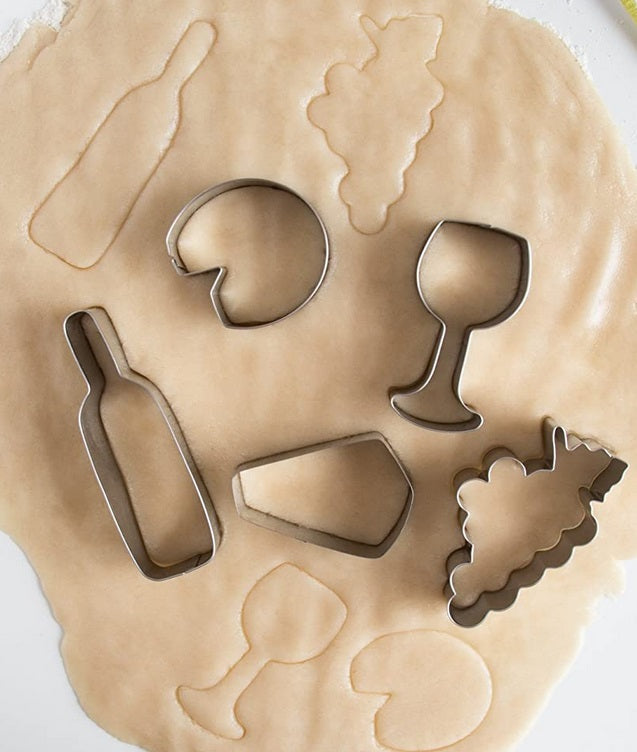 Fox Run Wine & Cheese Cookie Cutter Set by Kitchen Niche