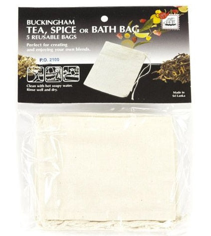 G & H Tea Services Buckingham Cotton Tea Bag Set of 5 by Kitchen Niche
