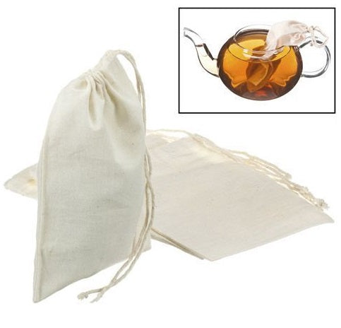 G & H Tea Services Chelsea Large Cotton Tea Bag Set of 5 by Kitchen Niche