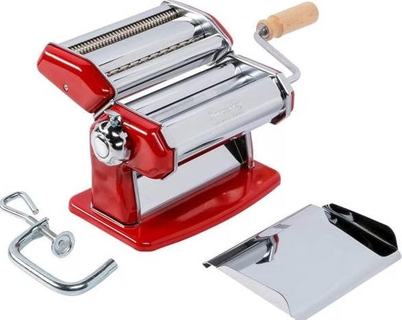 Imperia iPasta Professional Pasta Machine Classic Red 6,5/12 mm Imperia by Kitchen Niche