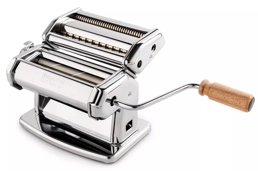 Imperia iPasta Professional Pasta Machine Stainless Steel Ruvida 6,5/12 mm Imperia by Kitchen Niche