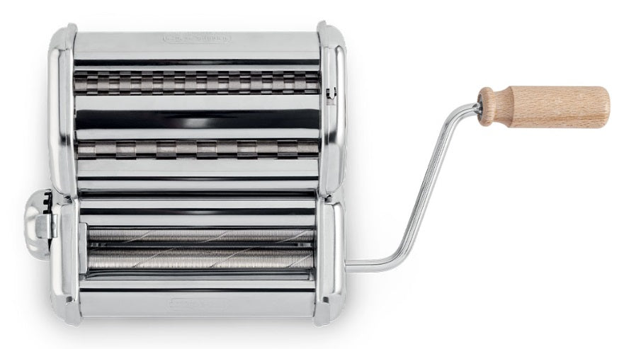 Imperia iPasta Professional Pasta Machine Stainless Steel Ruvida 6,5/12 mm Imperia by Kitchen Niche