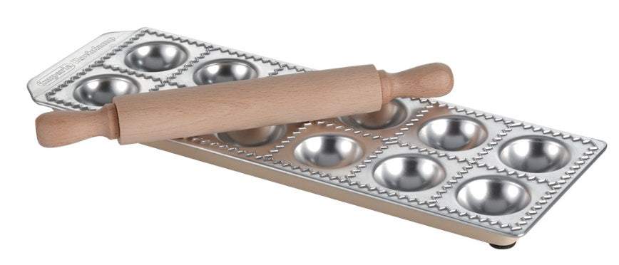 Imperia Raviolamp Round Ravioli Maker Set with Rolling Pin Imperia by Kitchen Niche