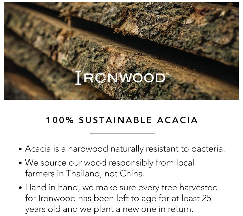 Ironwood Bowery End Grain Acacia Wood Cheese Board by Kitchen Niche