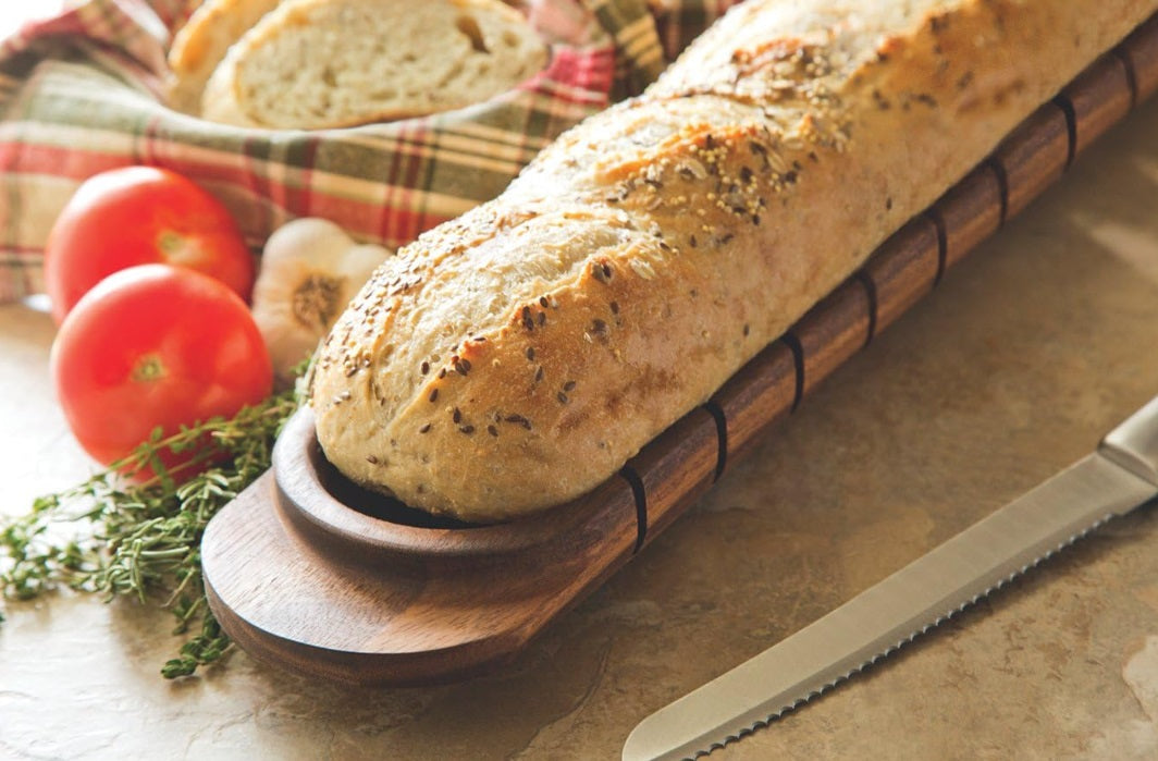 Ironwood Acacia Wood Avignon French Bread Miter by Kitchen Niche