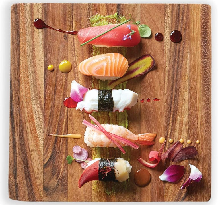 Ironwood Acacia Wood Kyoto Sushi Stand by Kitchen Niche