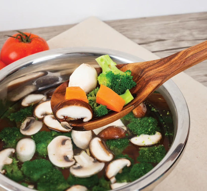 Ironwood Acacia Wood Slotted Spoon by Kitchen Niche