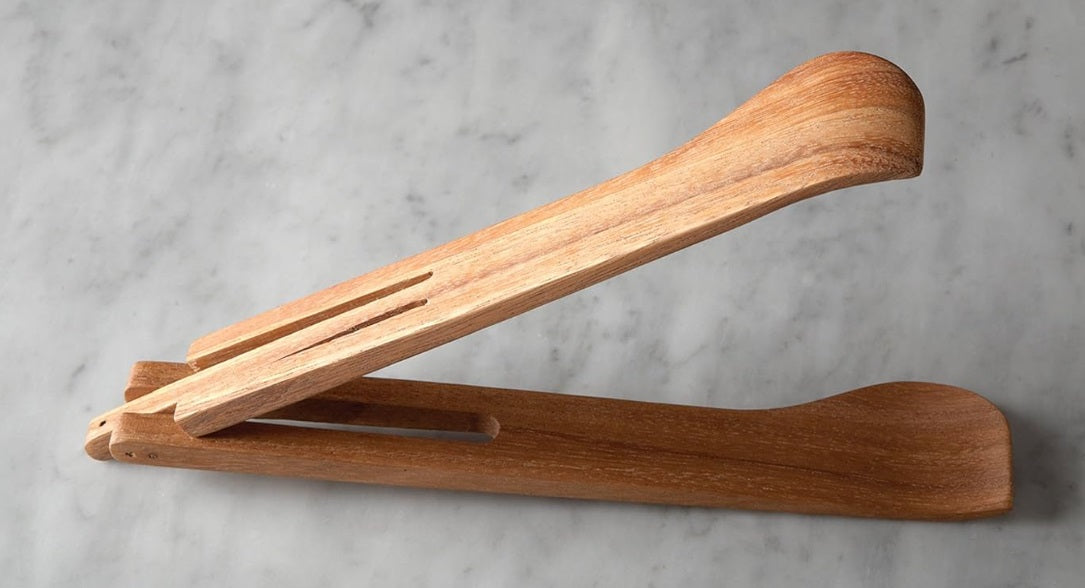 Ironwood Acacia Wood Spring Salad Serving Tongs by Kitchen Niche