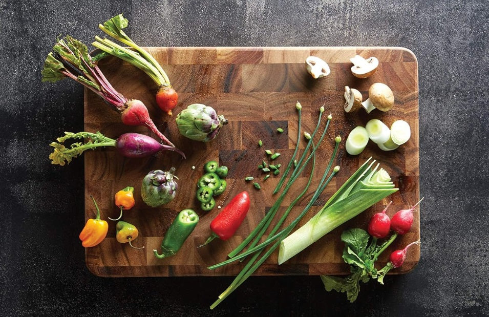 Ironwood Union Stock Yard Acacia Wood Butcher Block by Kitchen Niche