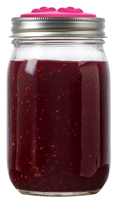 Jarware Set of 4 Berry Mason Jar Lid by Kitchen Niche