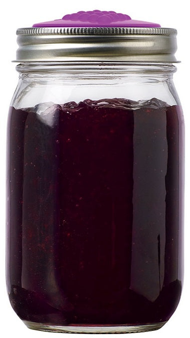 Jarware Set of 4 Grape Mason Jar Lid by Kitchen Niche