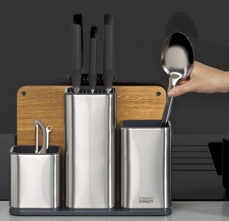 Joseph Joseph CounterStore 100 Utensil Holder Set with Cutting Board Joseph Joseph by Kitchen Niche