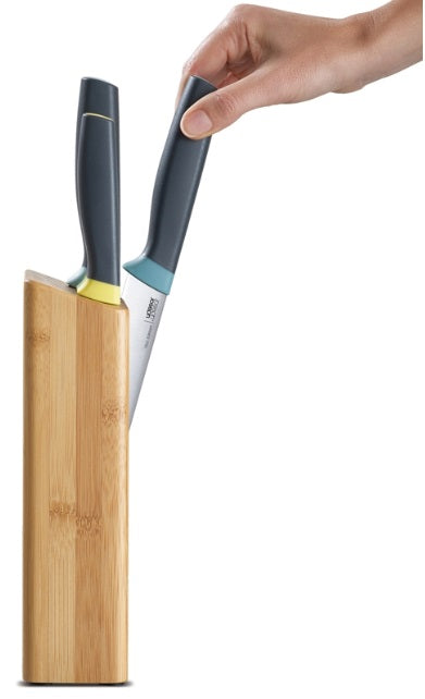 Joseph Joseph Elevate Slimline Bamboo Knife Block Set Joseph Joseph by Kitchen Niche