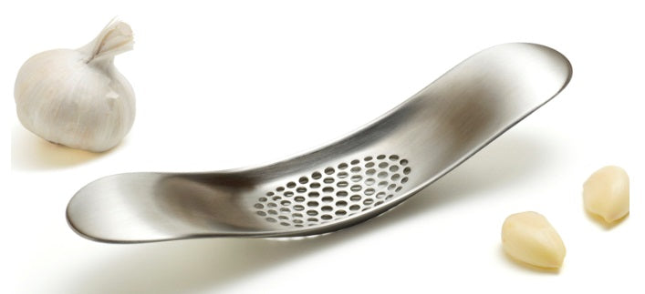 Joseph Joseph Stainless Steel Rocker Garlic Crusher by Kitchen Niche