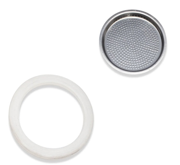 London Sip Stainless Steel Espresso Maker 6-Cup Black by Kitchen Niche