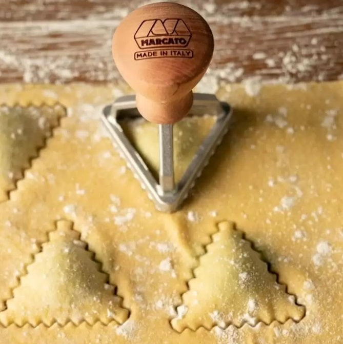 Marcato Triangle Ravioli Stamp Cutter 54mm / 2.13" by Kitchen Niche