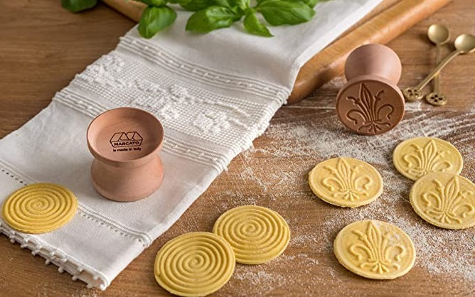Marcato Corzetti Starter Kit Spiral & Lily Pasta Stamp by Kitchen Niche