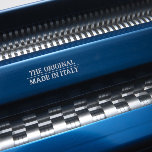 Marcato Atlas 150 Blue Wellness Pasta Machine by Kitchen Niche