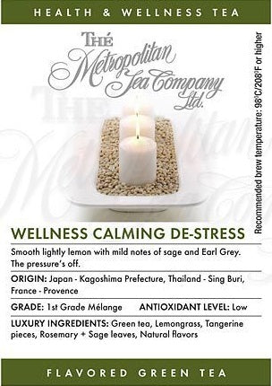 Metropolitan Tea Company Ayurvedic Calming De-Stress Tea 1.1lbs by Kitchen Niche