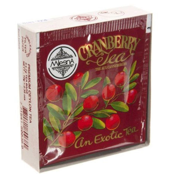 Metropolitan Tea Company Cranberry Tea Sample Pack of 5 Tea Bags Metropolitan Tea Company by Kitchen Niche