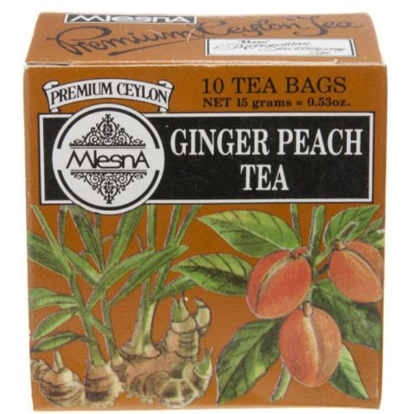 Metropolitan Tea Company Ginger Peach Tea Mini Pack of 10 Tea Bags Metropolitan Tea Company by Kitchen Niche