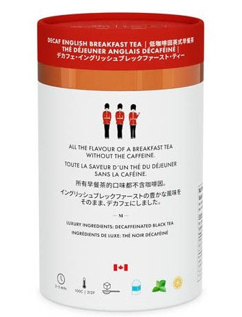 Metropolitan Tea M21 Decaf English Breakfast Tea Can of 24 Bags by Kitchen Niche