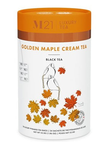 Metropolitan Tea M21 Golden Maple Cream Tea Can Of 24 Bags by Kitchen Niche