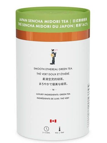 Metropolitan Tea M21 Japan Sencha Midori Green Tea Can Of 24 Bag by Kitchen Niche
