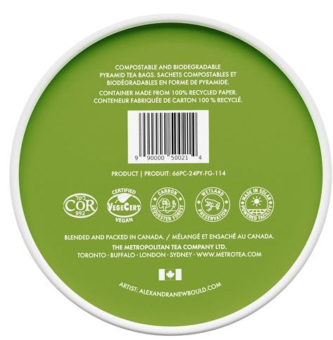 Metropolitan Tea M21 Maple Green Tea Can Of 24 Bags by Kitchen Niche