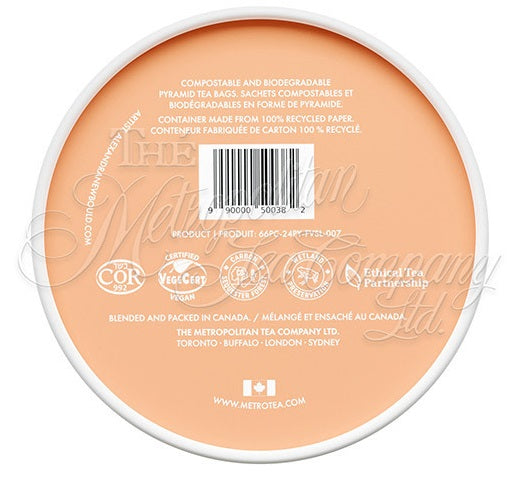 Metropolitan Tea M21 Peach Apricot Tea Can Of 24 Bags by Kitchen Niche